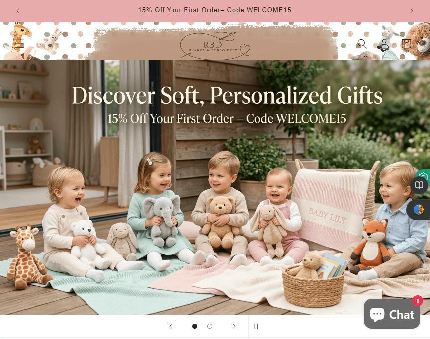 RBD Blanks Embroidery